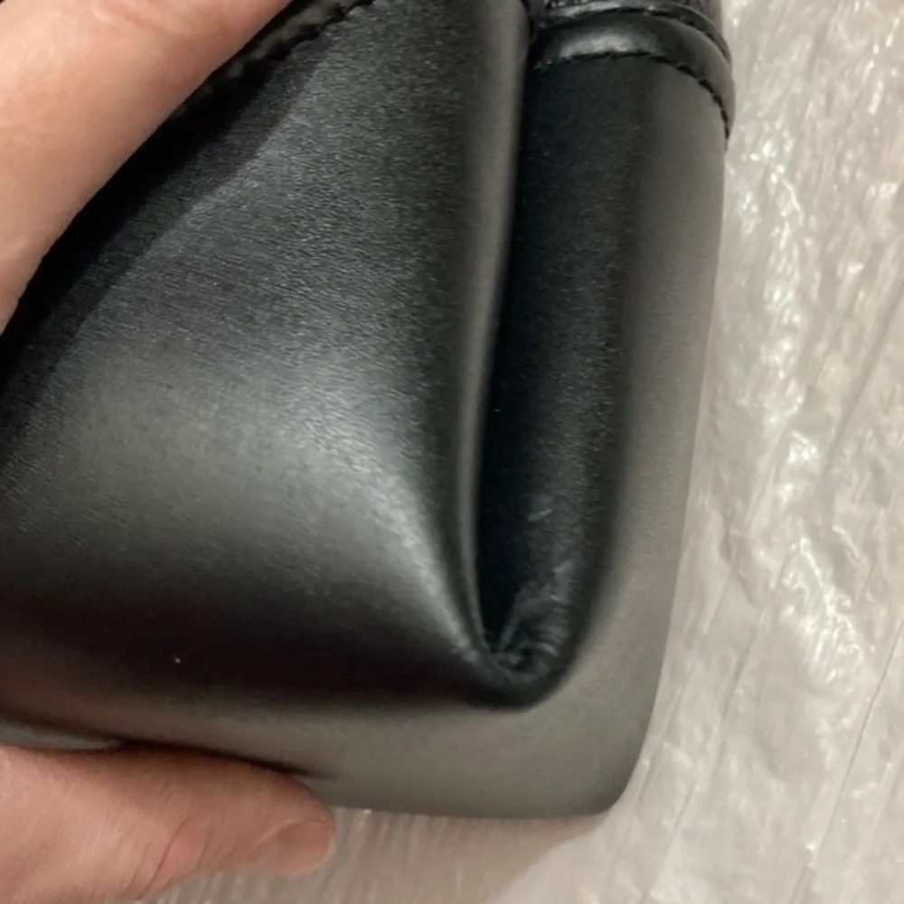 Michael kors black leather tote bag